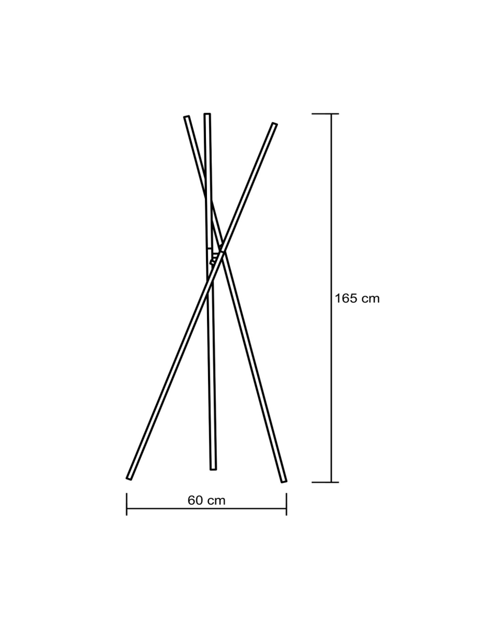 Luminária Coluna Tri-Pé Led Integrado Bivolt Minimalista